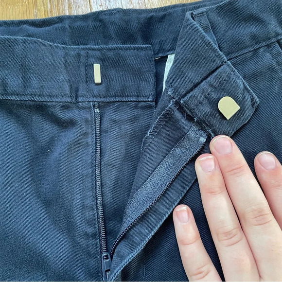 4/$25 Dockers Boys Navy Blue Flat Front Uniform Chino Shorts Size 14 - Picture 5 of 8